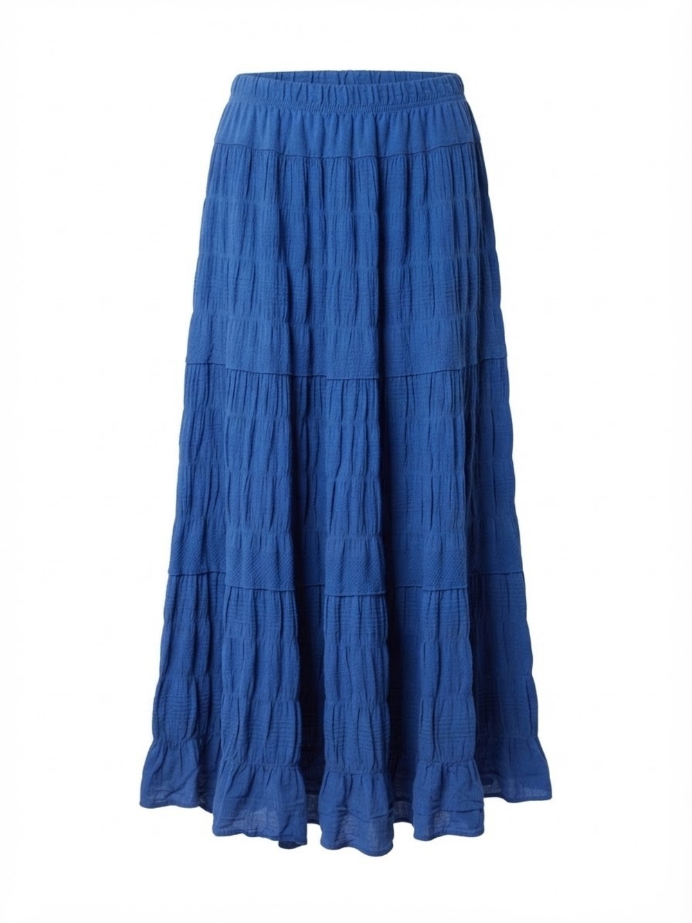 Max Studio Royal Blue Tiered Maxi Skirt